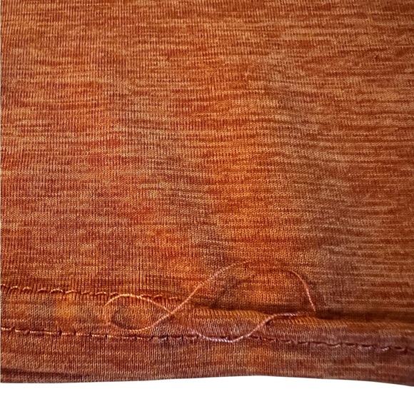 Patagonia Orange Short Sleeve Tee with Stripes Size Men’s Large - Picture 7 of 7